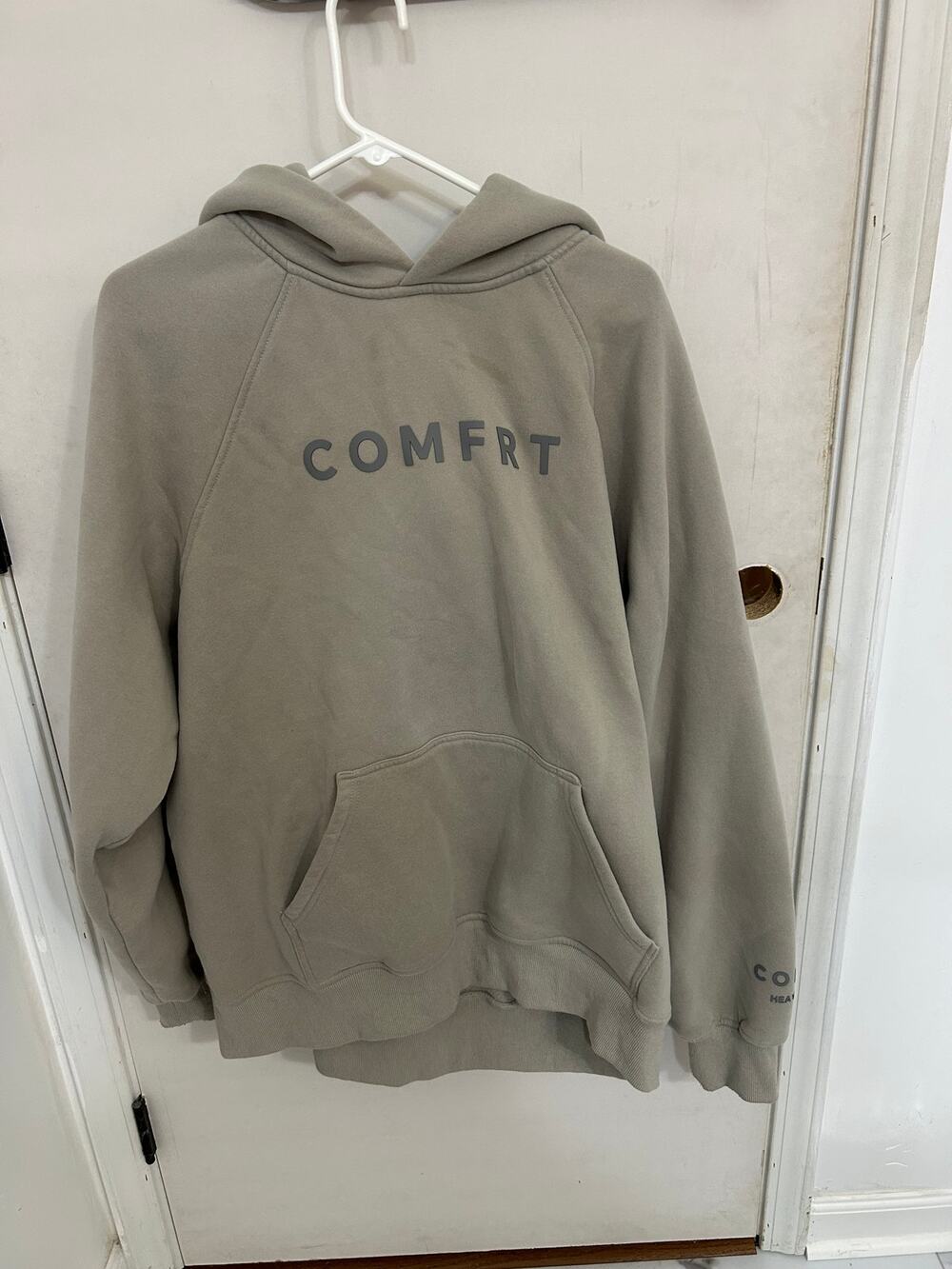 Comfrt Khaki Beige Heavyweight Hoodie size 2XL